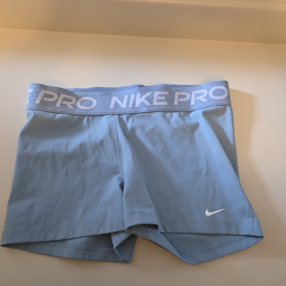 Nike Pro Light Blue Shorts